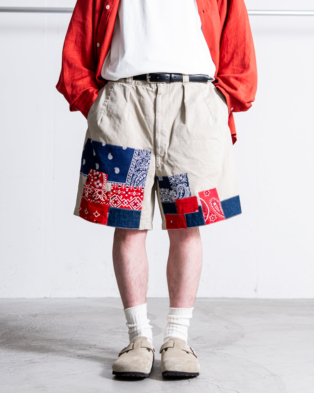 BOWWOW BANDANA REMADE CHINO SHORTS