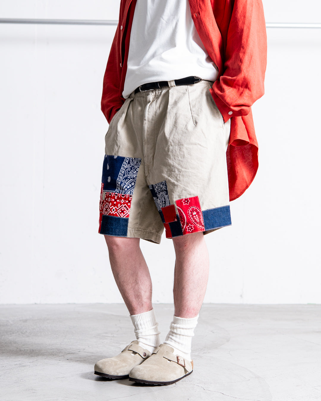 BOWWOW BANDANA REMADE CHINO SHORTS