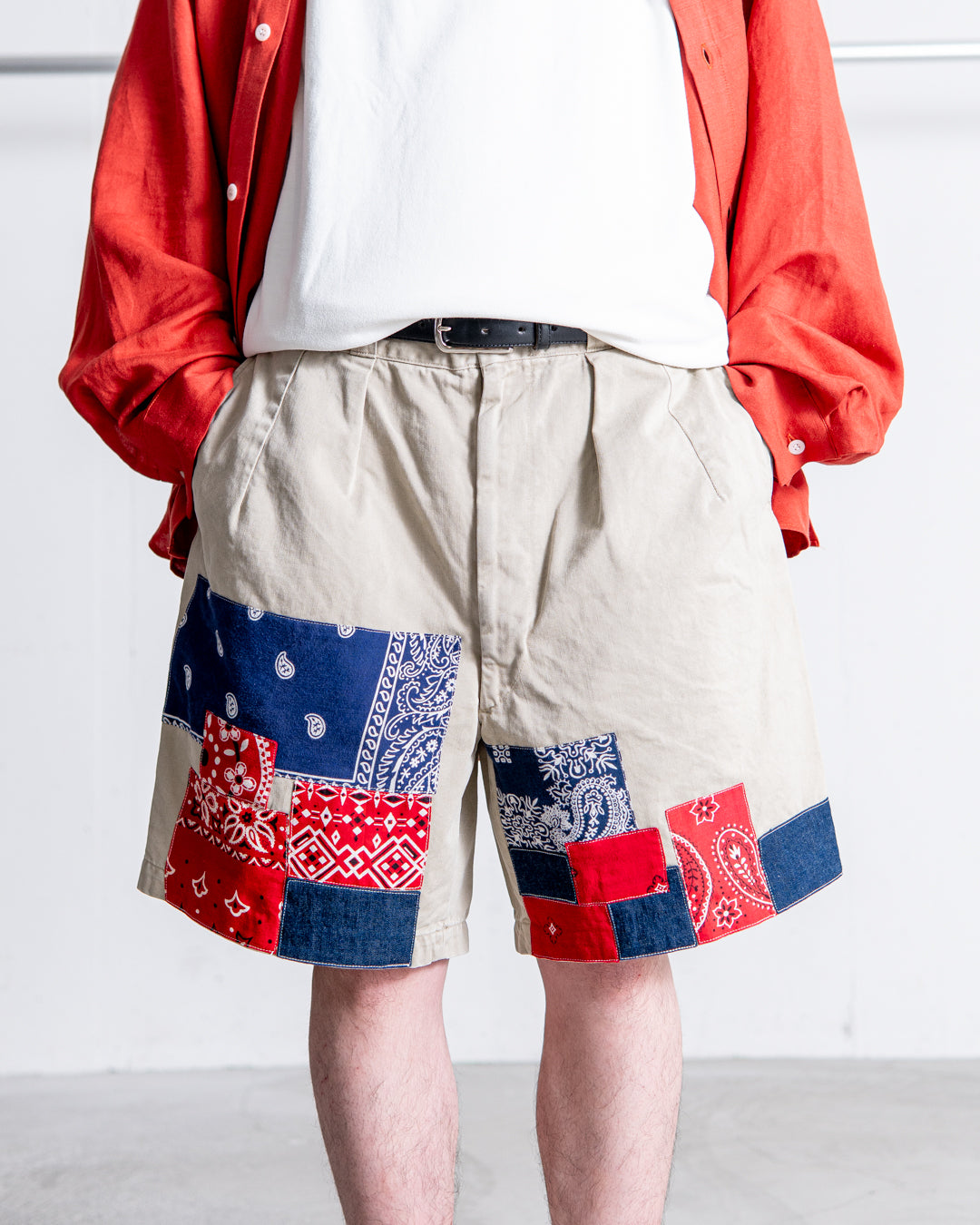 BOWWOW BANDANA REMADE CHINO SHORTS