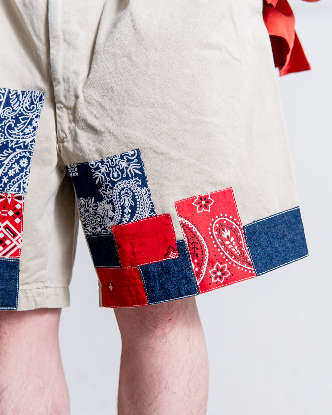 BOWWOW BANDANA REMADE CHINO SHORTS