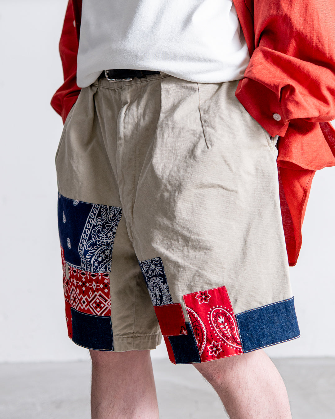BOWWOW BANDANA REMADE CHINO SHORTS
