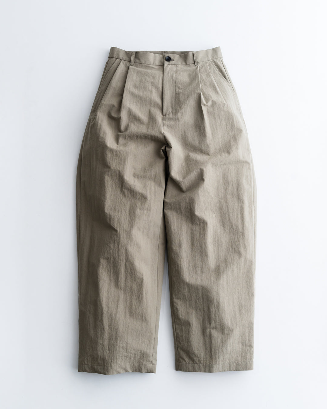 通販] meanswhile(ミーンズワイル) Ambient C/N High-waist Slacks