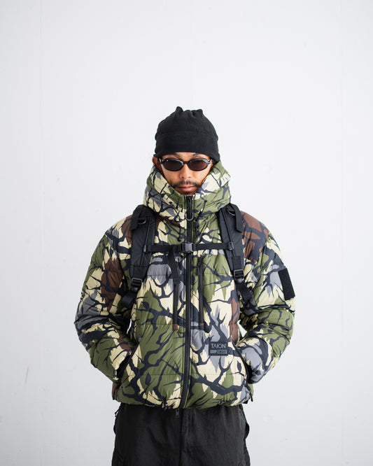 【Collaboration Item】GRIP SWANY CORDURA DOWN JACKET BLACK CAMO