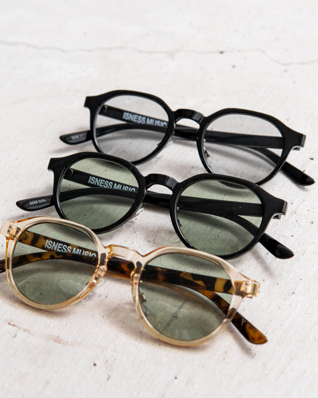 ISNESS MUSIC LARRY SUNGLASSES(BOSTON TYPE)