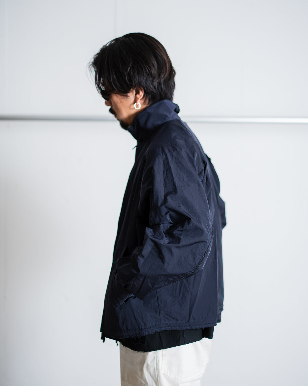 Name. REVERSIBLE HARRINGTON JACKET : IRREGULAR INSIDE OUT