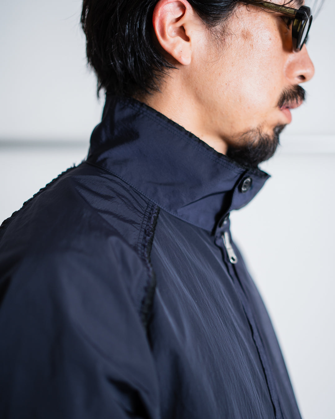Name. REVERSIBLE HARRINGTON JACKET : IRREGULAR INSIDE OUT