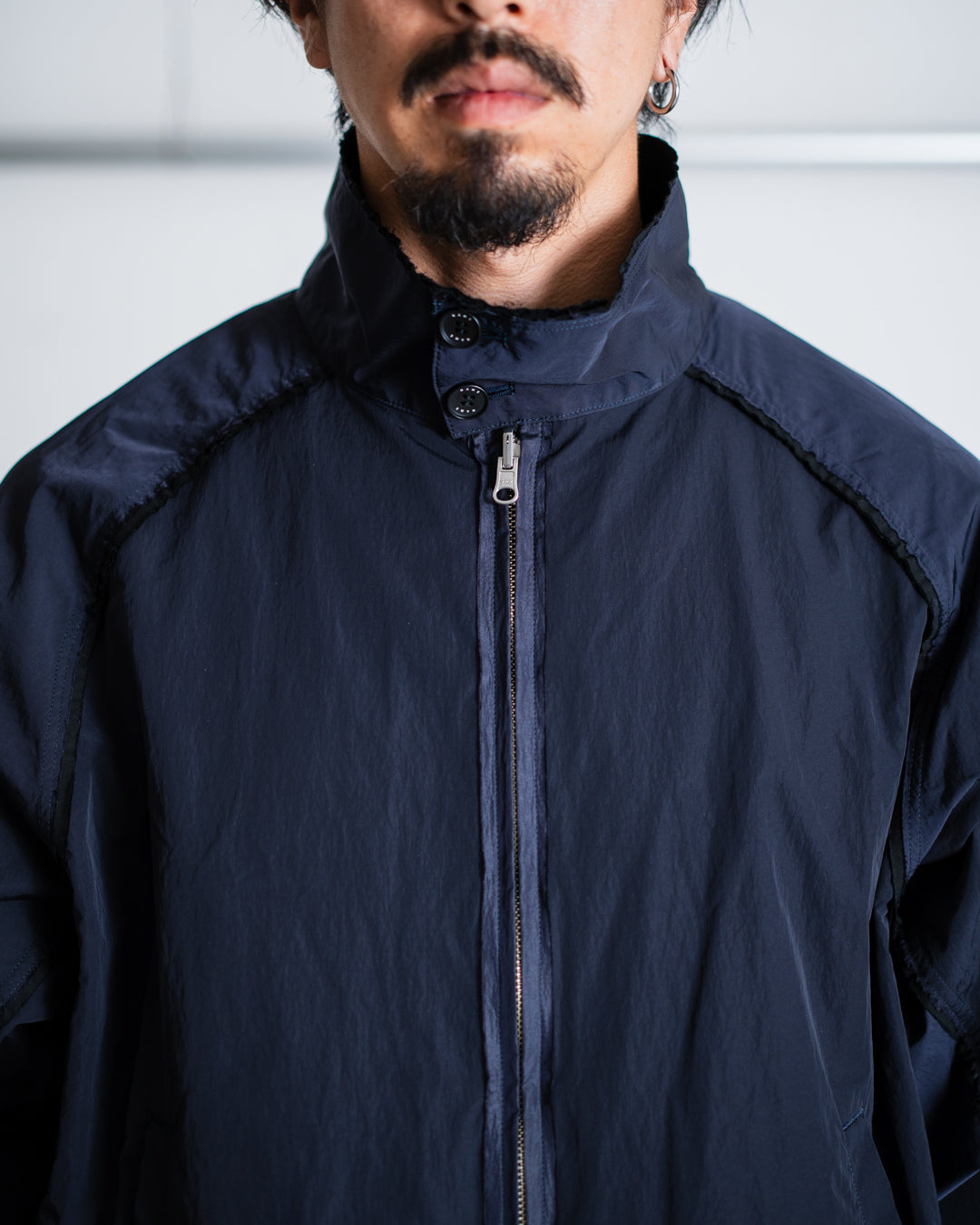 Name. REVERSIBLE HARRINGTON JACKET : IRREGULAR INSIDE OUT