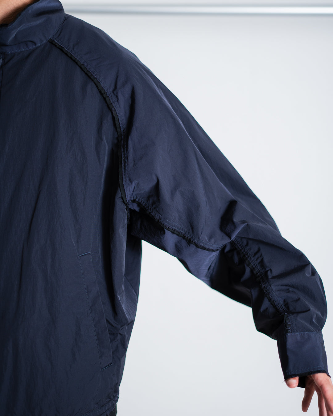 Name. REVERSIBLE HARRINGTON JACKET : IRREGULAR INSIDE OUT