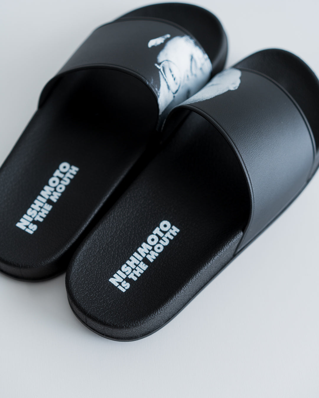 NISHIMOTO IS THE MOUTH 2 FACE SHOWER SANDALS