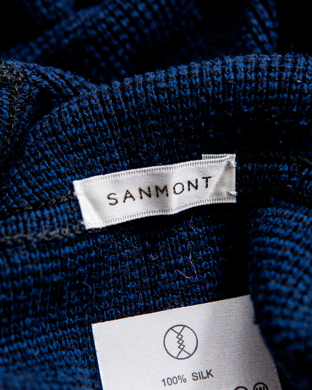 SANMONT Silk Noir Knit Balaclava