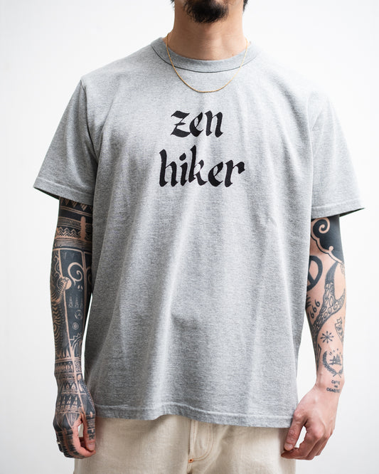 TACOMA FUJI RECORDS ZEN HIKER Tee designed by Jerry UKAI