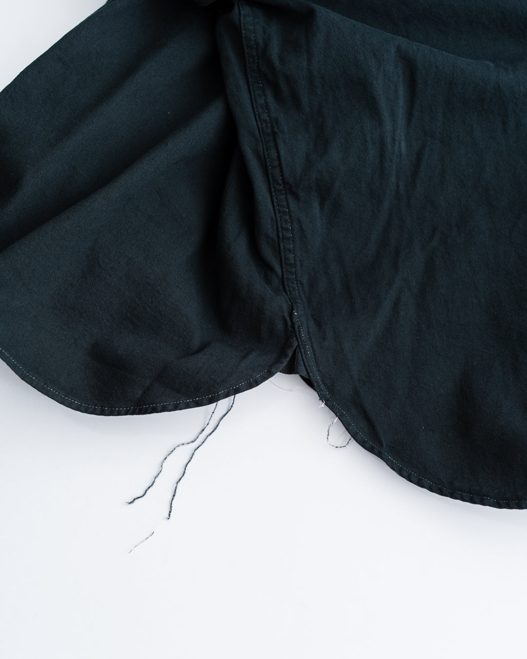 FOUNDOUR BLACK DYED DENIM SHIRT