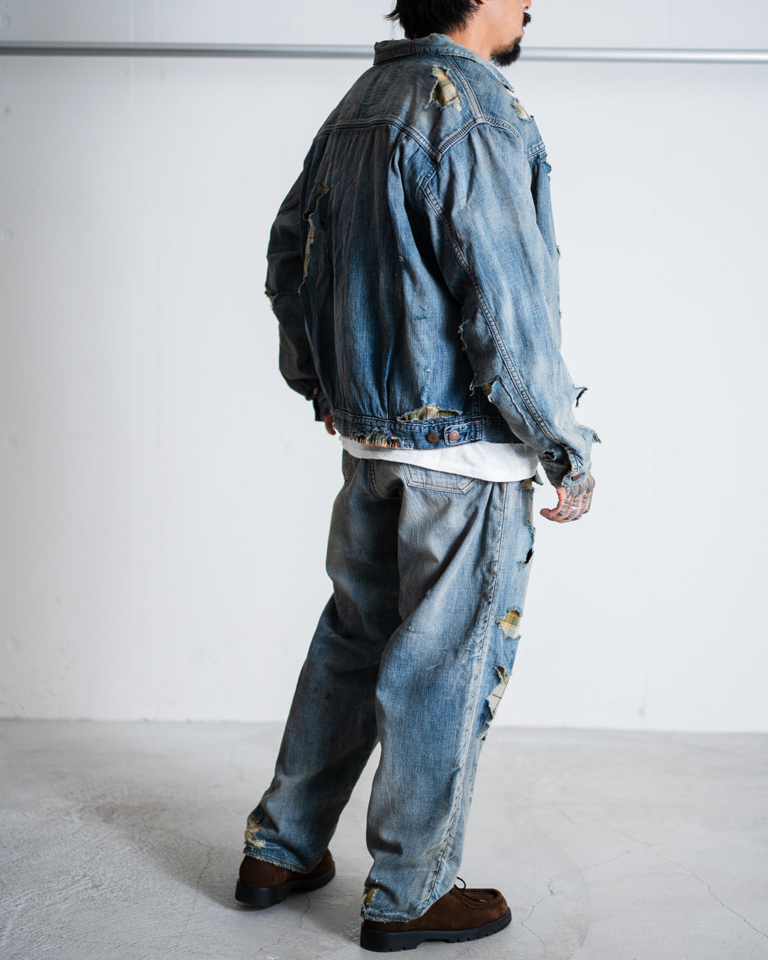 ANACHRONORM CHEAK COMBI DENIM 5P PANTS INDIGO(REMAKE) AN333-R