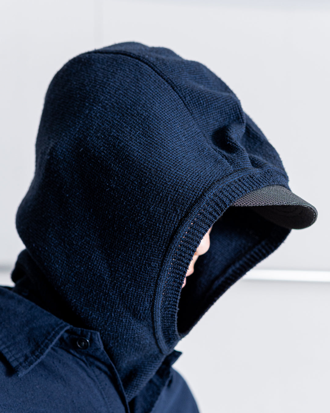 SANMONT Silk Noir Knit Balaclava