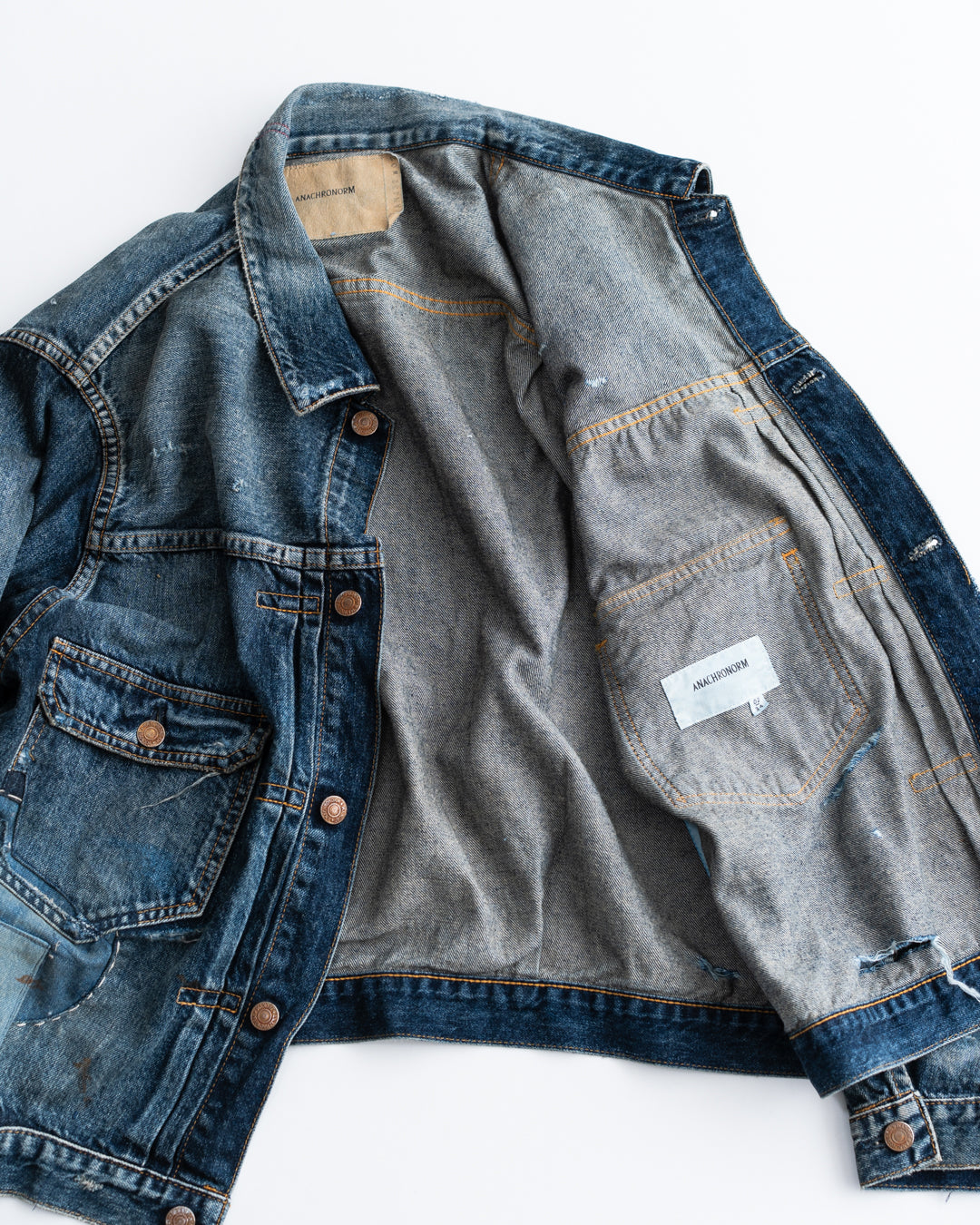 ANACHRONORM REMAKED DOUBLE POCKET DENIM JACKET