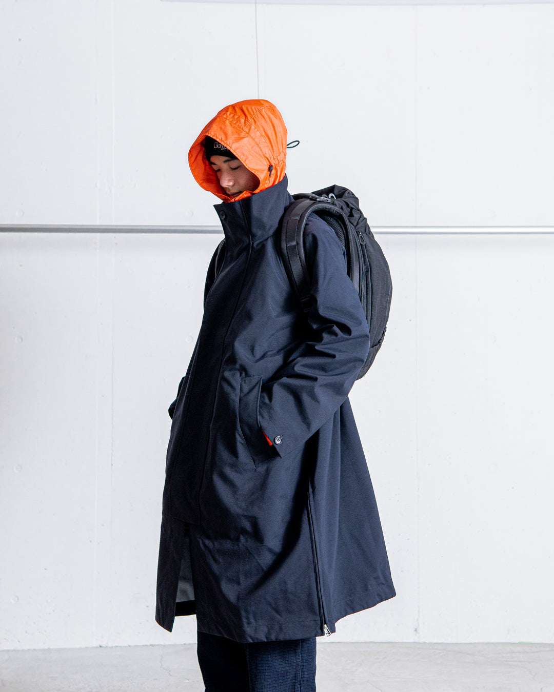 UNTRACE 3L Stand Collar Coat_185