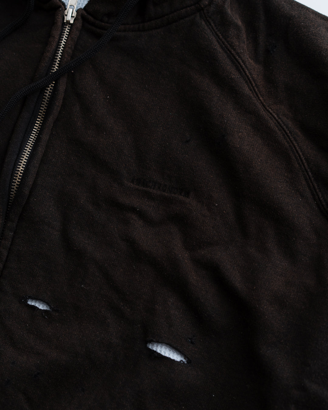ANACHRONORM HARD DAMAGED INNER WAFFLE SWEAT PARKA
