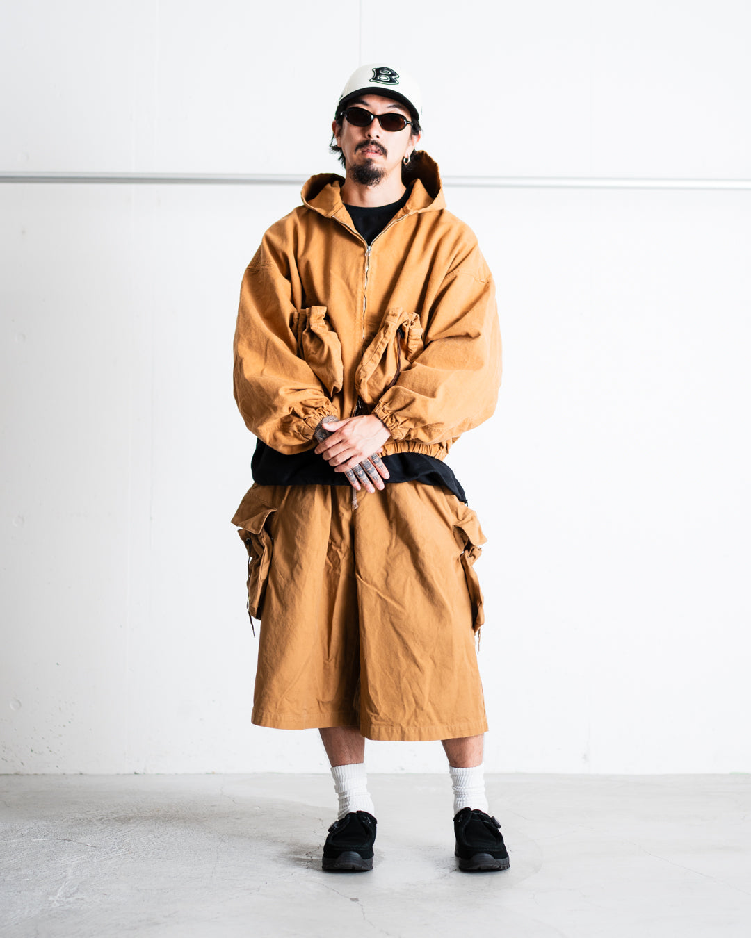 refomed "KINCHAKU" DUCK HOODIE