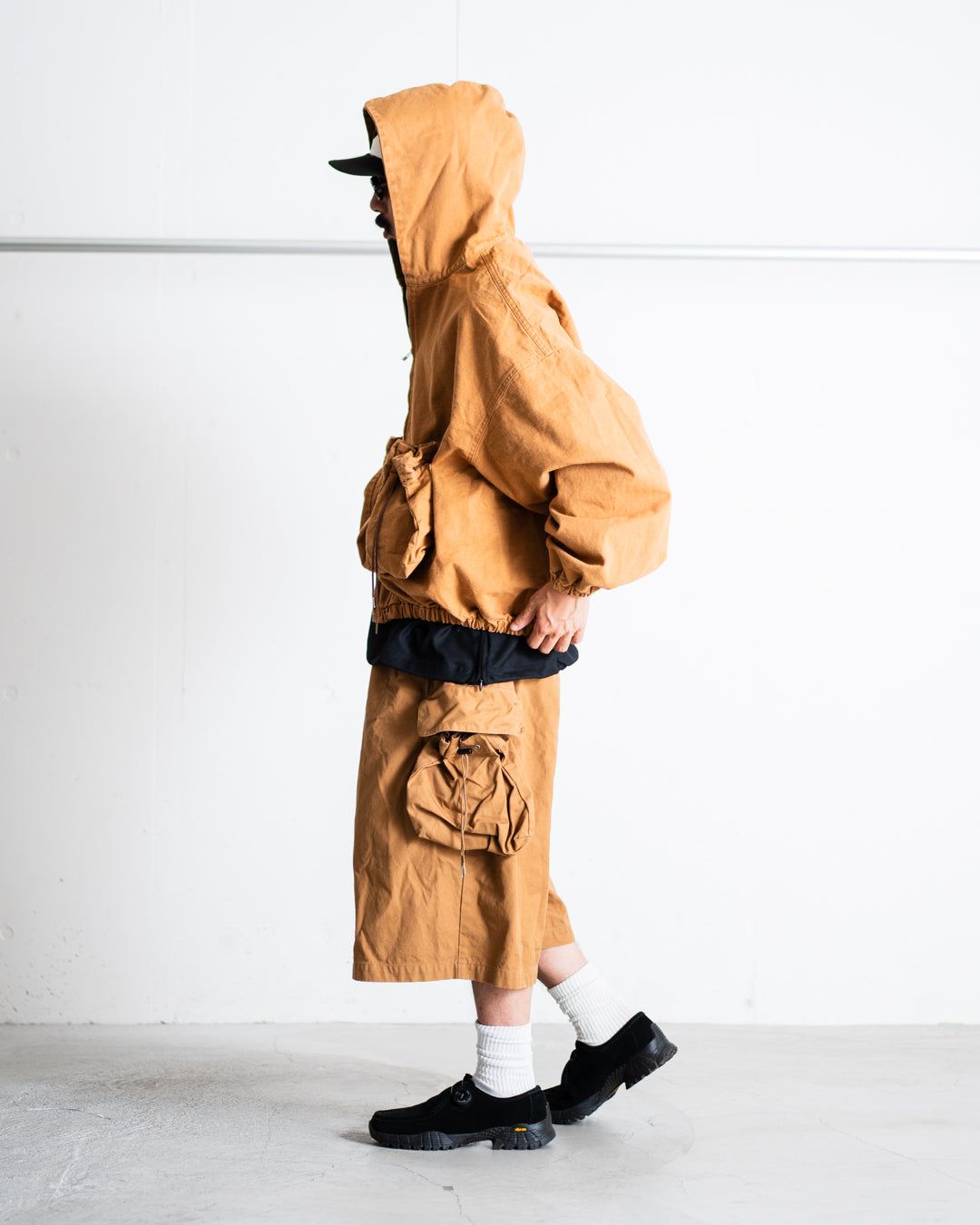 refomed "KINCHAKU" DUCK HOODIE