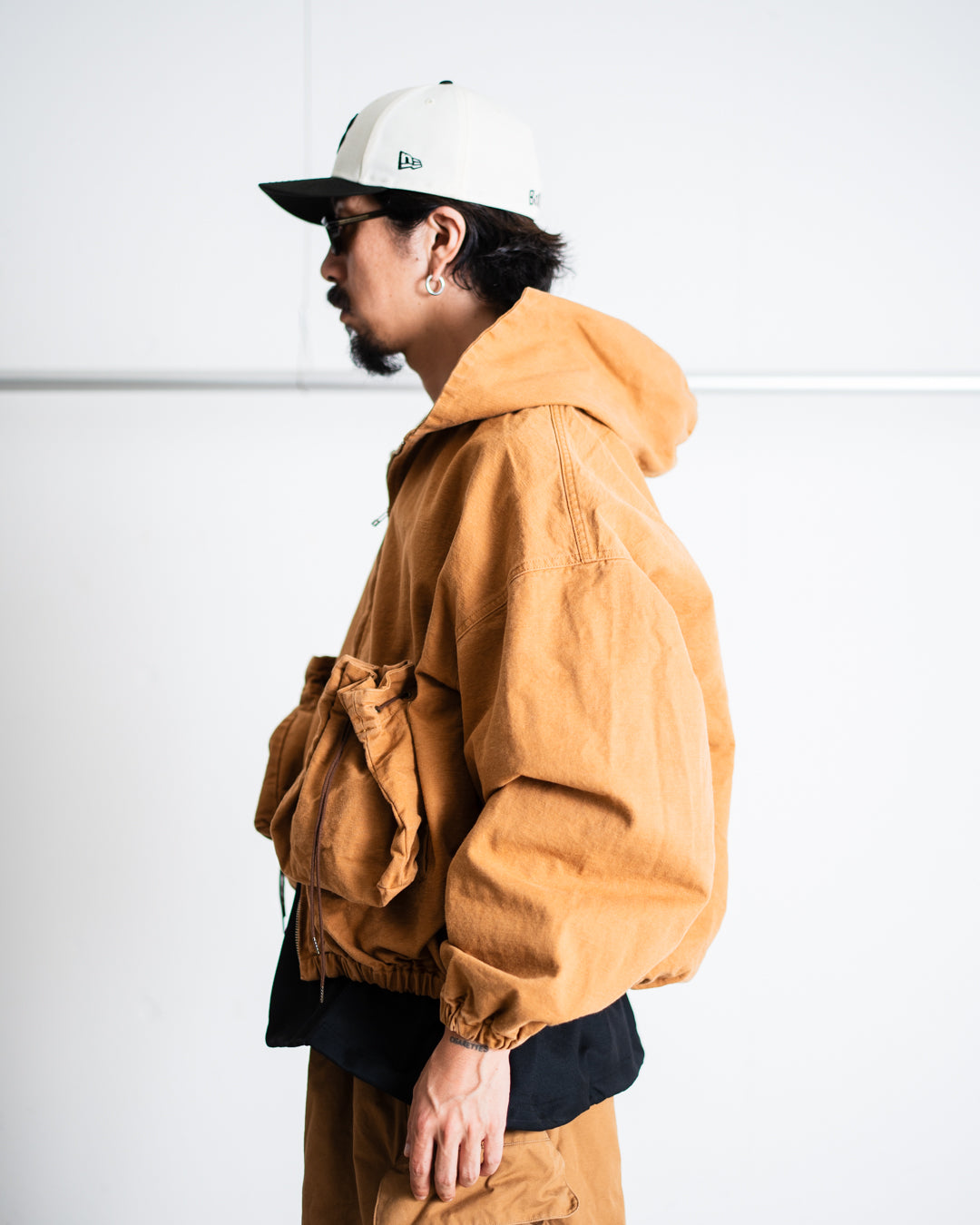refomed "KINCHAKU" DUCK HOODIE