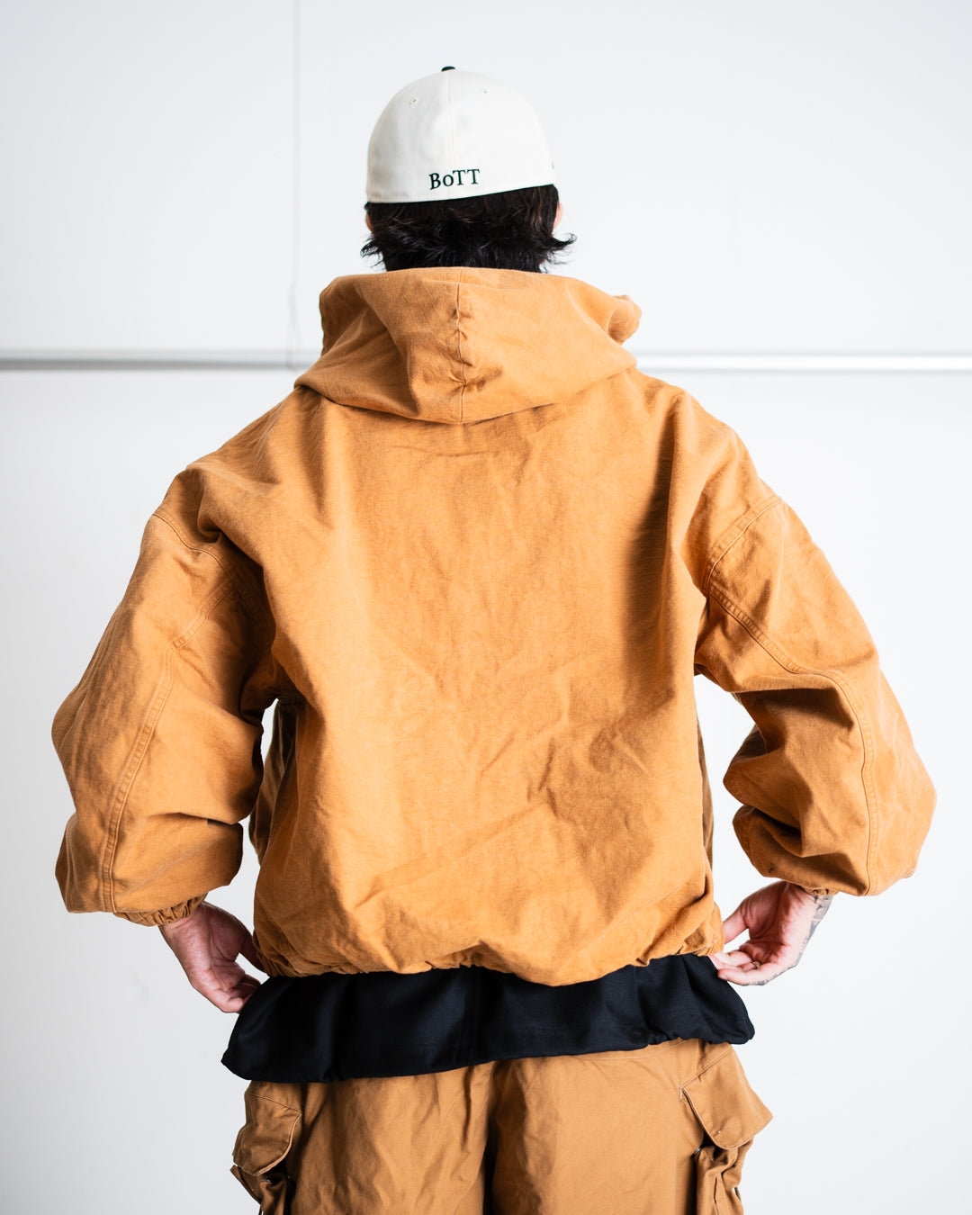 refomed "KINCHAKU" DUCK HOODIE