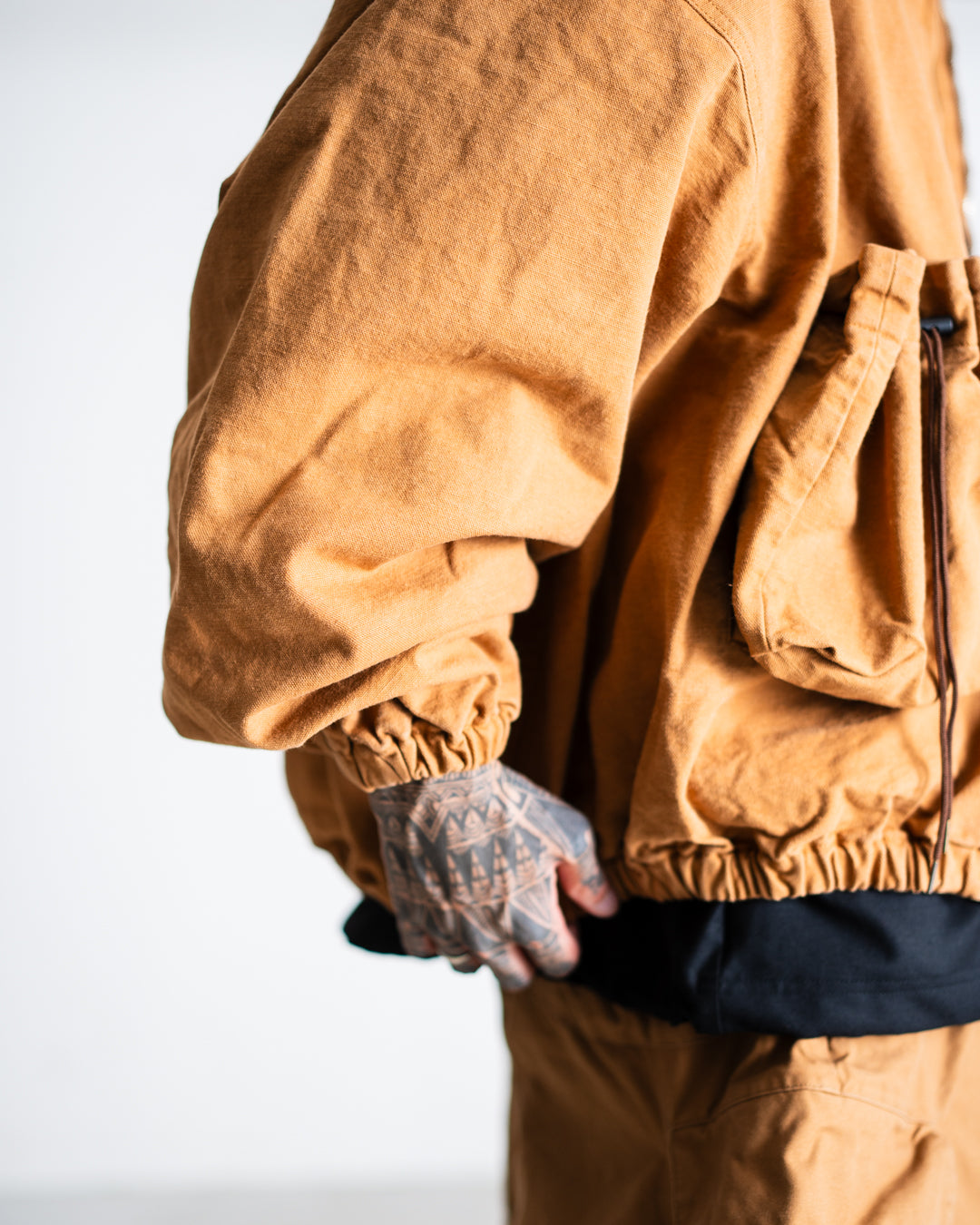 refomed "KINCHAKU" DUCK HOODIE