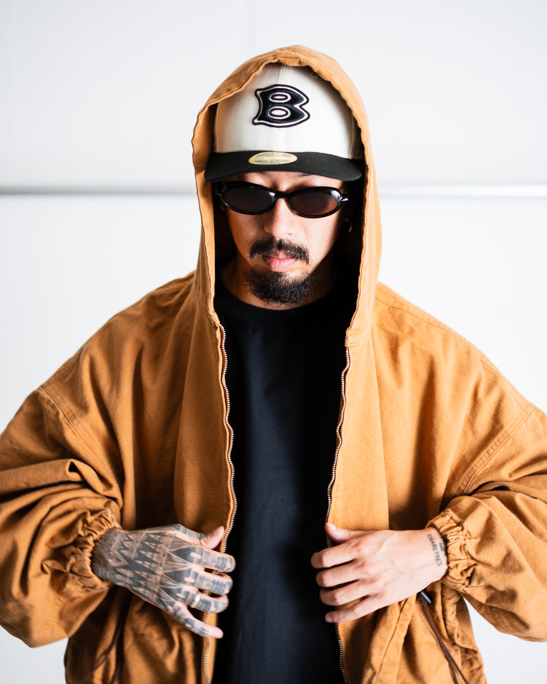 refomed "KINCHAKU" DUCK HOODIE
