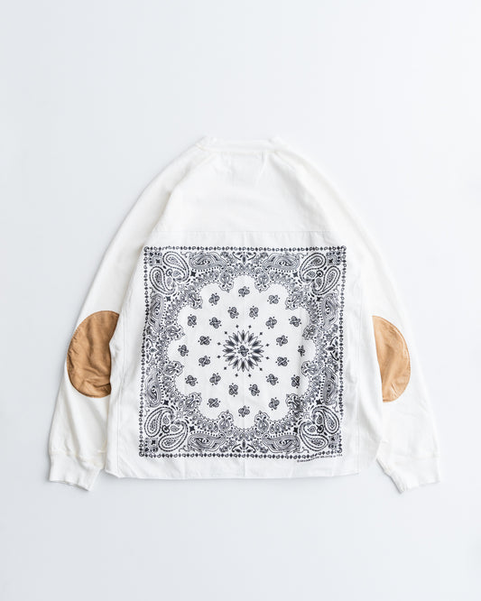 REMI RELIEF SP加工8/-天竺エルボーパッチロンT(バンダナ )