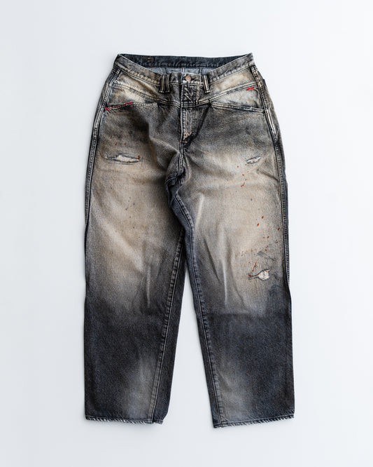 ANACHRONORM FRONT YORK WASHED DENIM PANTS (REMAKE)