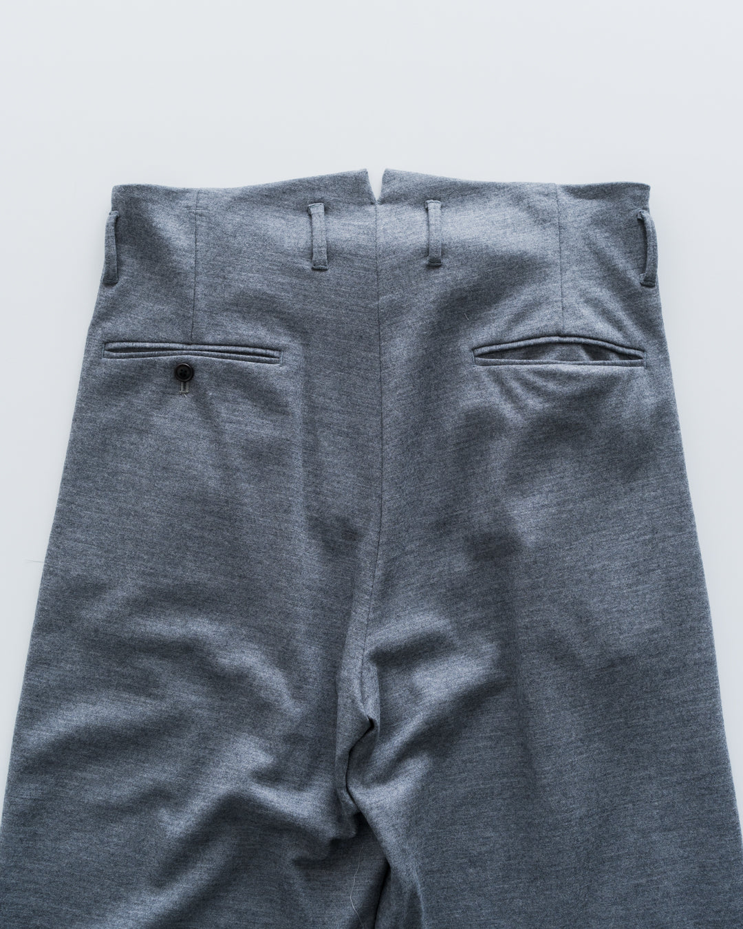 URU WOOL PONCH - 1 TUCK PANTS