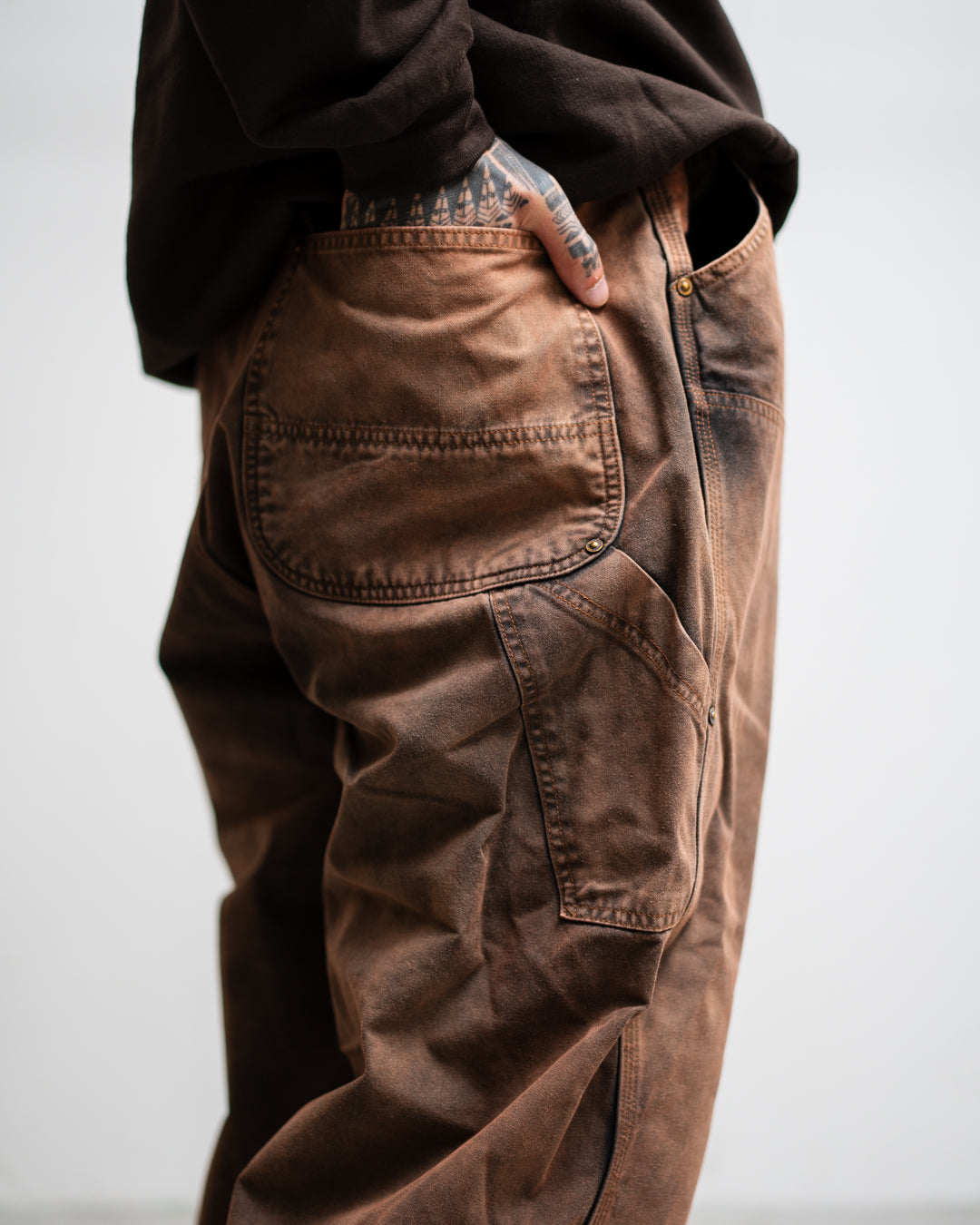 ANACHRONORM SULFUR DYED DUCK PAINTER EASY PANTS