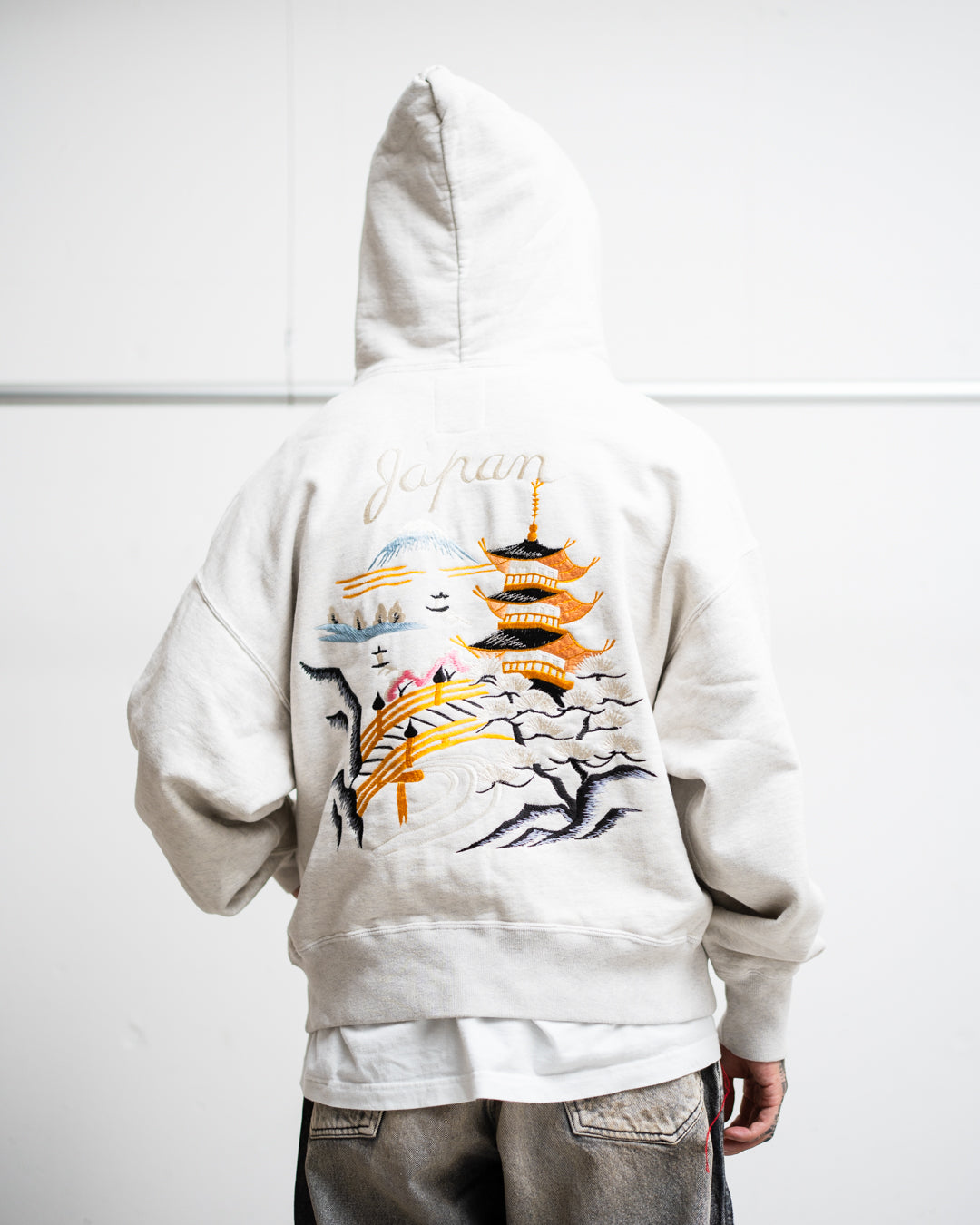 BOWWOW SUKAJAN EMB ZIP HOODIE AGED