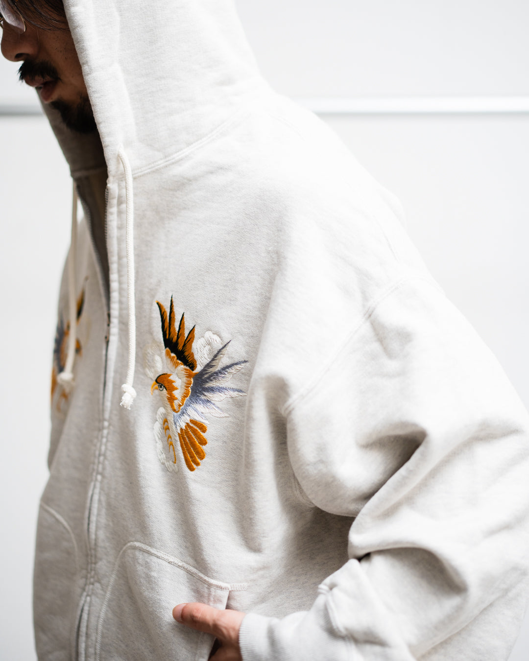 BOWWOW SUKAJAN EMB ZIP HOODIE AGED
