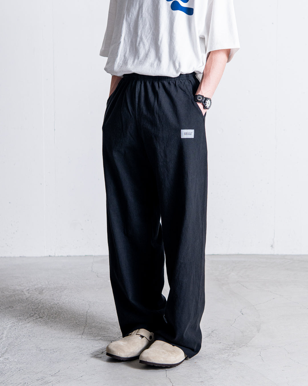 MINE Wide Relax Pants 8.5oz