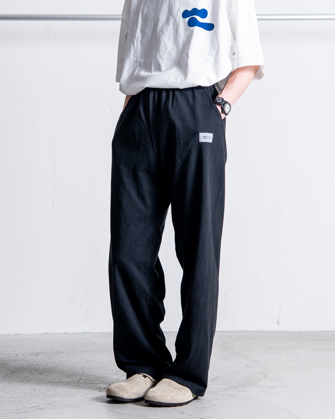 MINE Wide Relax Pants 8.5oz