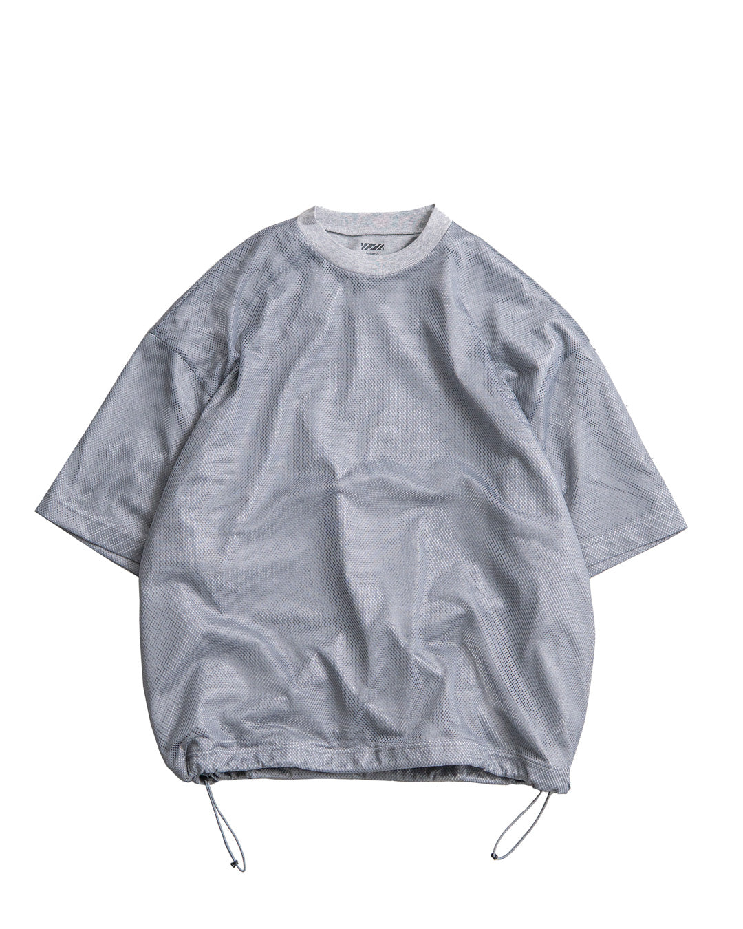 is-ness BALLOON DOUBLE LAYERED MESH SHORT SLEEVE TSHIRT