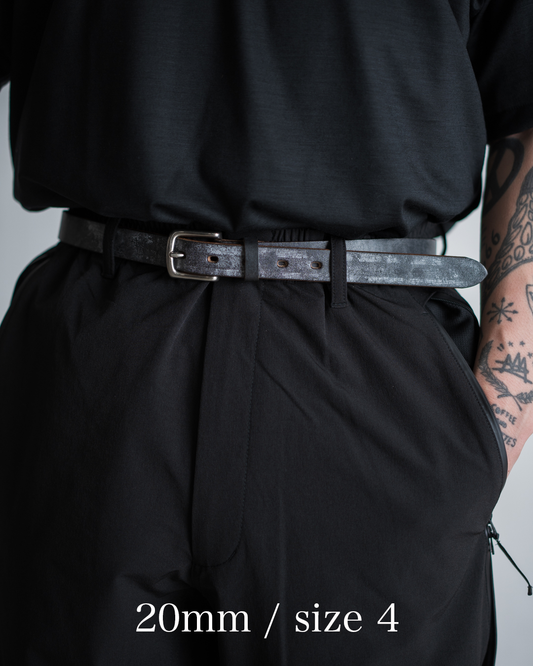 INTERIM OAK BARK LEATHER BELT 20,25,30mm