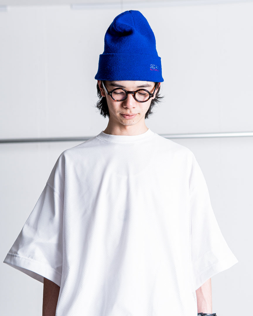 is-ness BALLOON DOUBLE LAYERED MESH SHORT SLEEVE TSHIRT