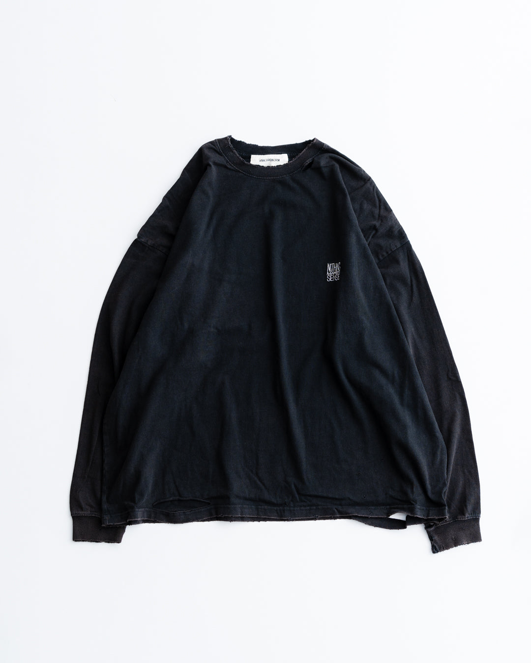 ANACHRONORM EMBROIDERY DAMAGED L/S T-S