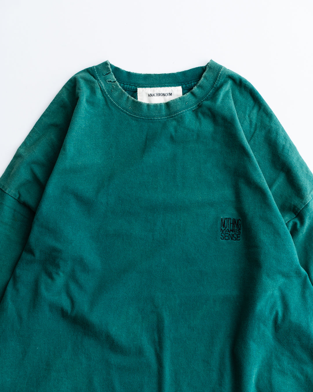 ANACHRONORM EMBROIDERY DAMAGED L/S T-S