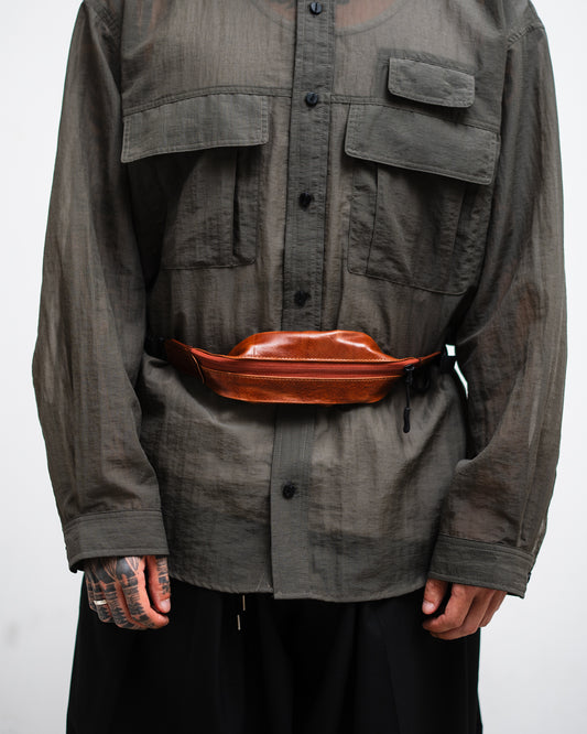 meanswhile Leather Minimal Body Bag