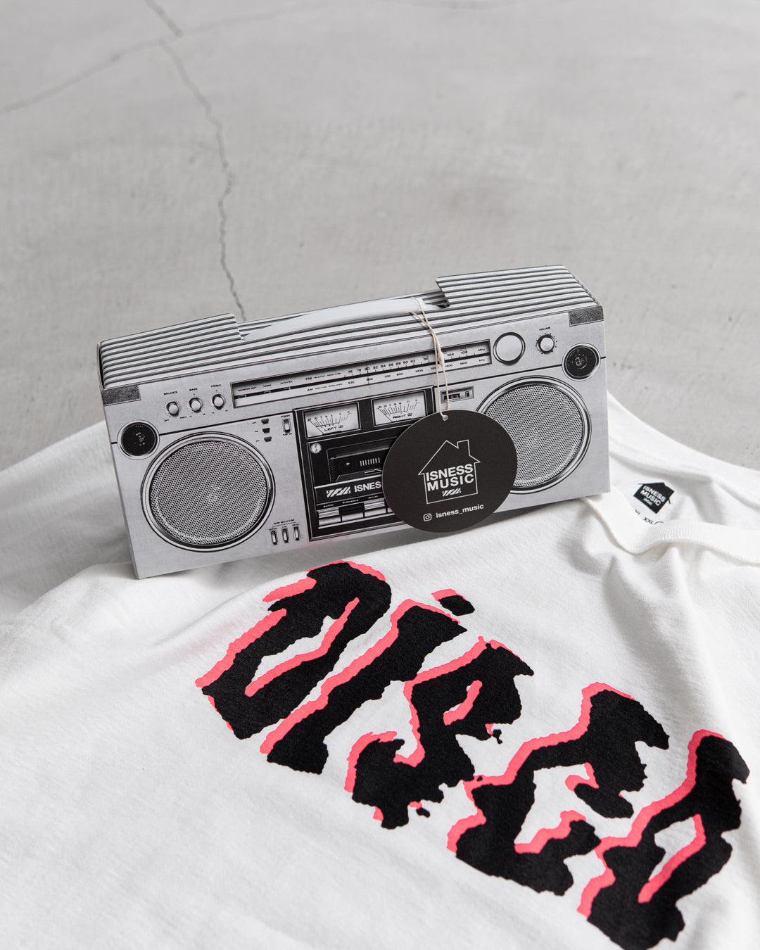 ISNESS MUSIC DISCO PUNK LONG SLEEVE T-SHIRT