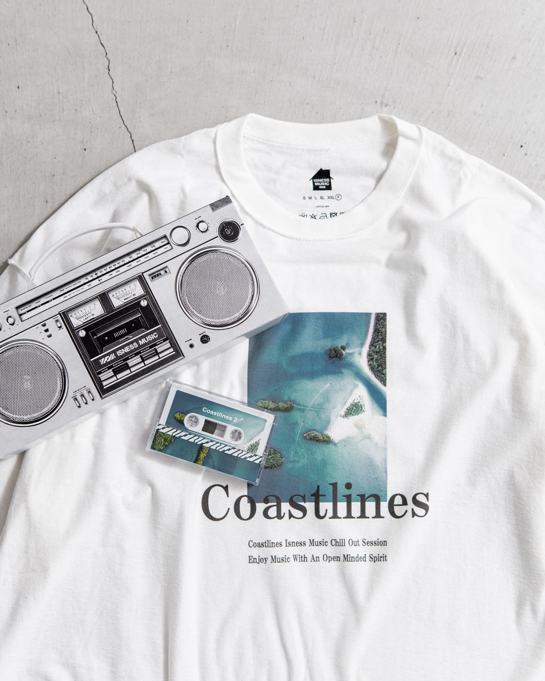 【Special Edition】ISNESS MUSIC Coastlines T-SHIRT with cassette tape