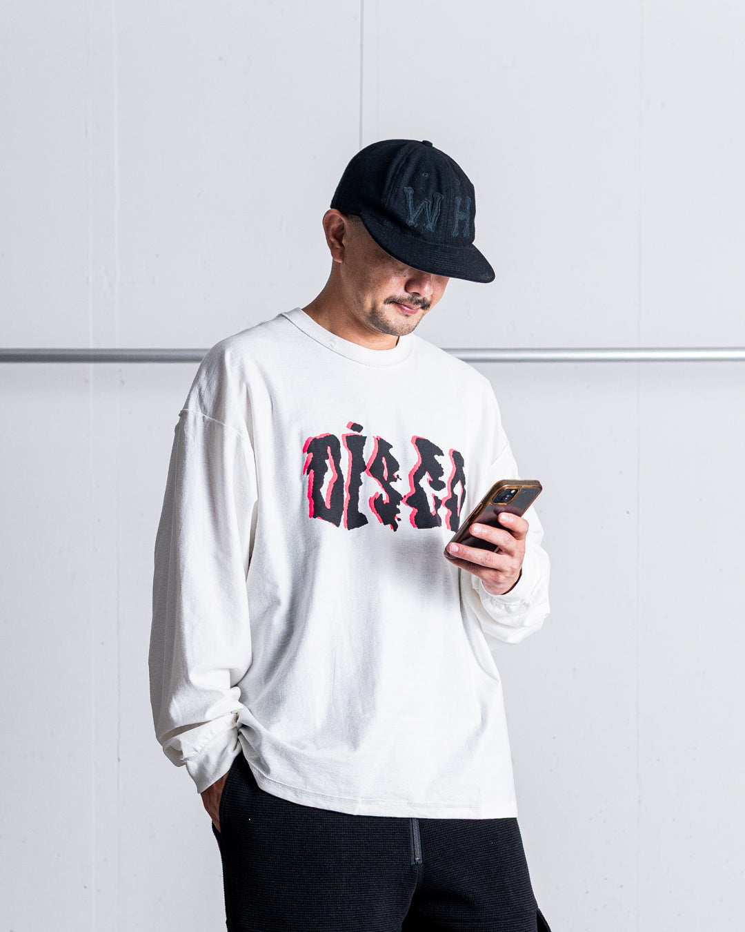 ISNESS MUSIC DISCO PUNK LONG SLEEVE T-SHIRT