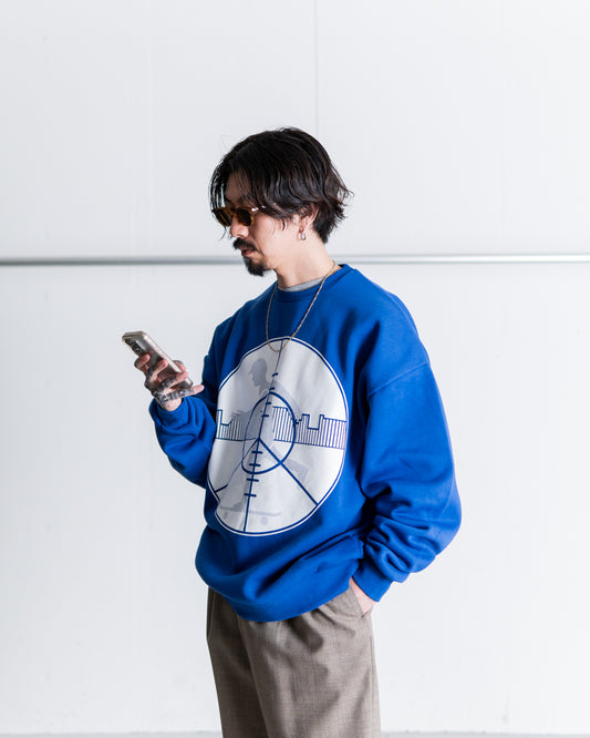 BIAS DOGS × Evisen Skateboards AIM CREW SWEAT