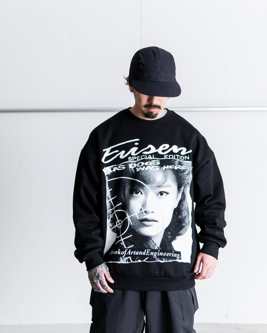 BIAS DOGS × Evisen Skateboards BLOW THE NIGHT! CREW SWEAT