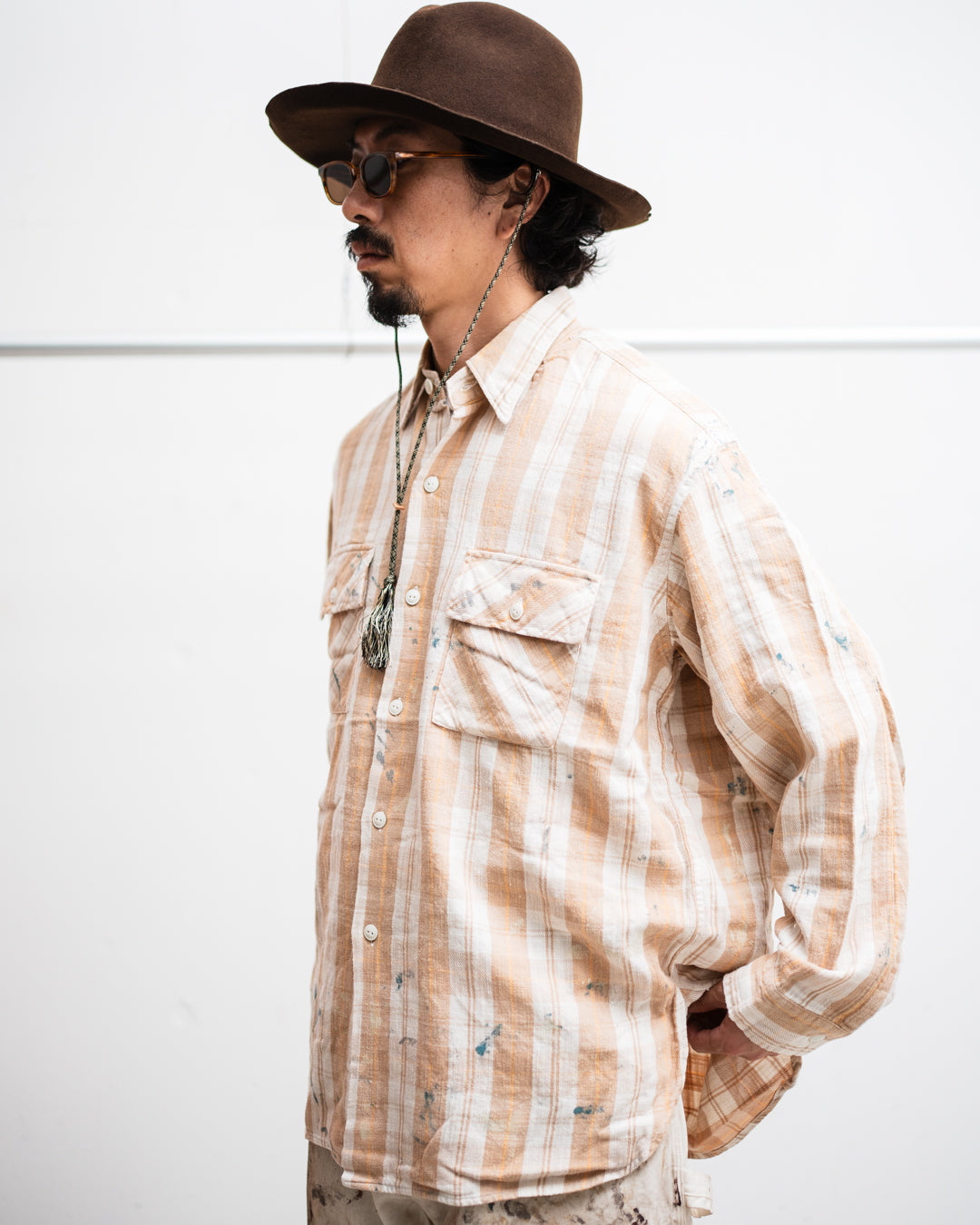 BOWWOW PAINTED PAINTER FLANNEL SHIRT