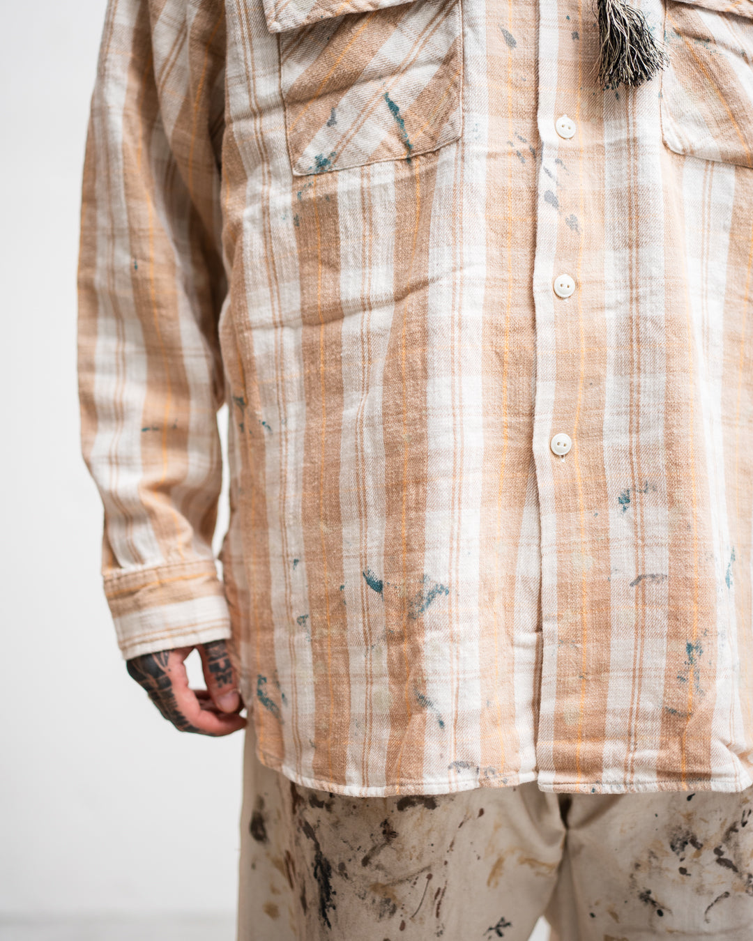 BOWWOW PAINTED PAINTER FLANNEL SHIRT
