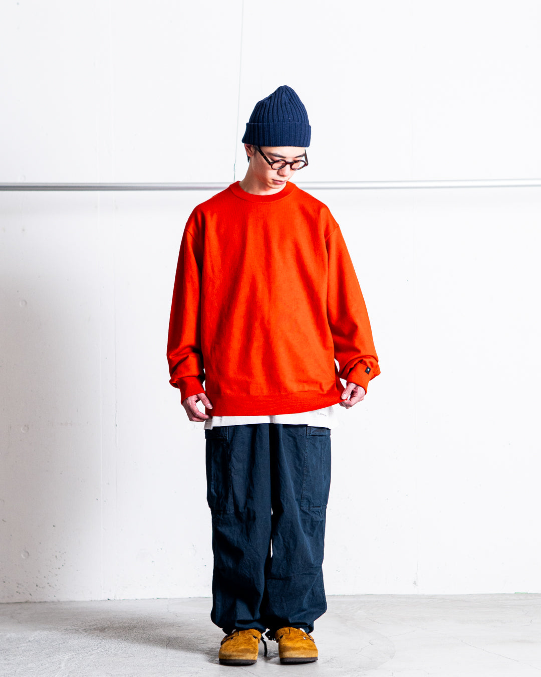 snow peak Washable Wool Crewneck Knit
