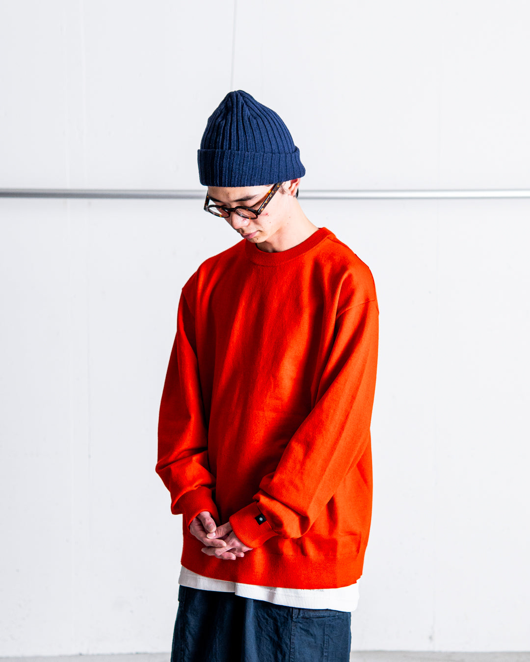 snow peak Washable Wool Crewneck Knit